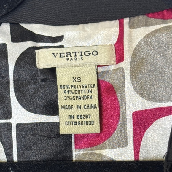 Vertigo Paris Black Double Breasted Jacket XS - Picture 2 of 6